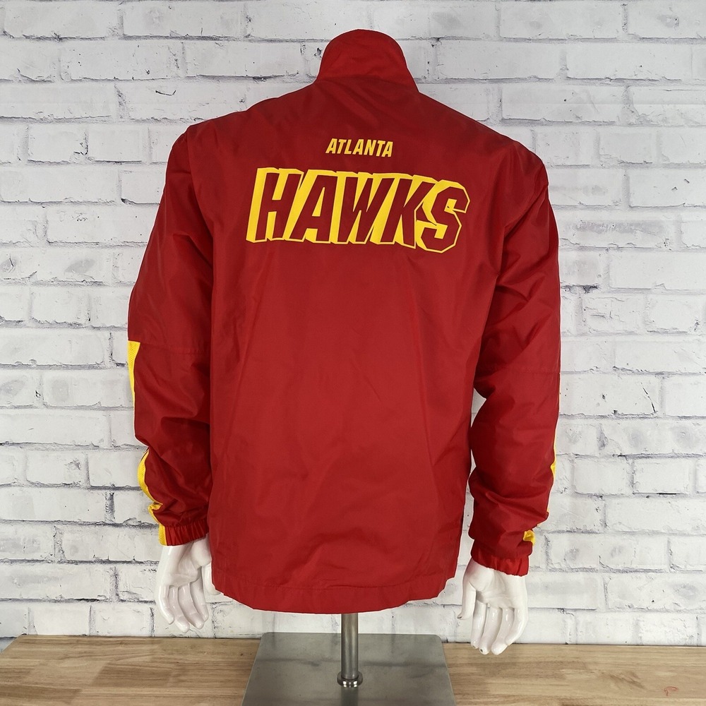 Nike Jacket‎ Men's Medium Full Zip Windbreaker Atlanta Hawks Trackstar NBA NWT